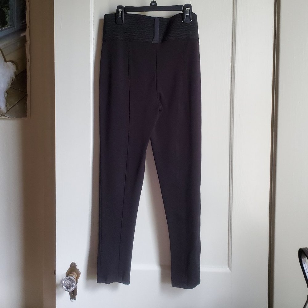 Calvin Klein Black High Waist Stretch Pant Legging M 8-10, Inc Black/Gold Lame